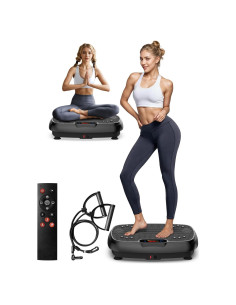 Plataforma Vibrante STYNGT 220W, 100 Velocidades, Drenaje Linfático