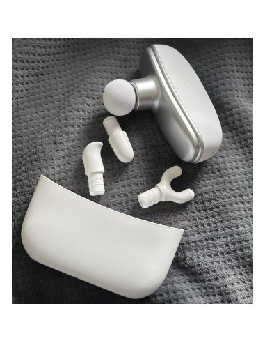 Pistola de Masaje Mini Condgood - Portátil, 10 Velocidades, 4 Cabezas