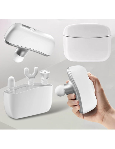 Pistola de Masaje Mini Condgood - Portátil, 10 Velocidades, 4 Cabezas