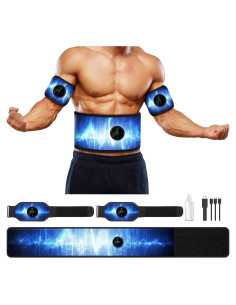 Cinturón Estimulador de Abdominales Smiofo MH-1080 - Portátil y Ajustable