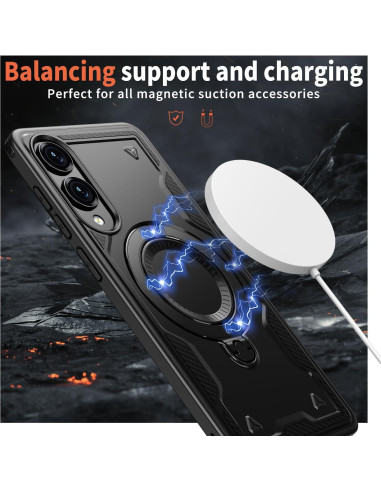 Funda Magnética COTDINFOR para Samsung Galaxy S25 Edge Negra