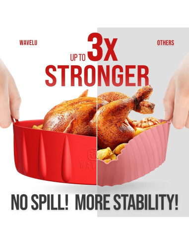 Forro de Silicona WAVELU para Freidora de Aire 3-5QT