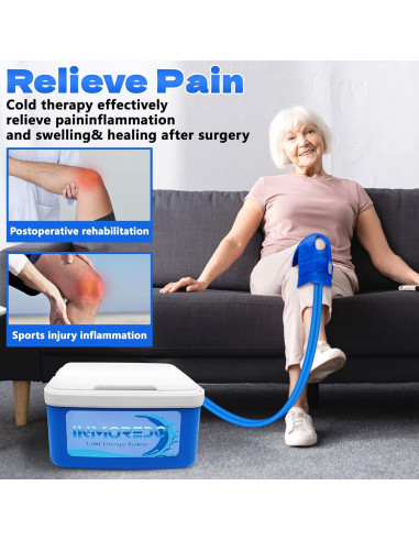 Máquina de Hielo Inmoredo para Rodilla - Terapia Fría Programable