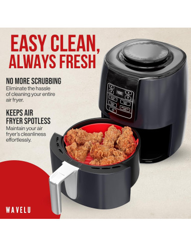 Forro de Silicona WAVELU para Freidora de Aire 3-5QT