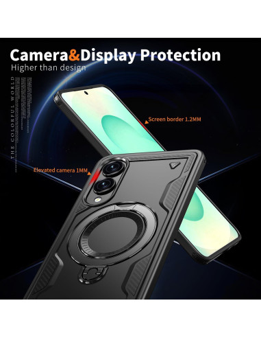 Funda Magnética COTDINFOR para Samsung Galaxy S25 Edge Negra