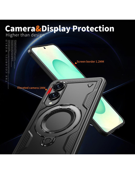 Funda Magnética COTDINFOR para Samsung Galaxy S25 Edge Negra Funda Magnética COTDINFOR para Samsung Galaxy S25 Edge Negra