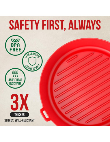 Forro de Silicona WAVELU para Freidora de Aire 3-5QT