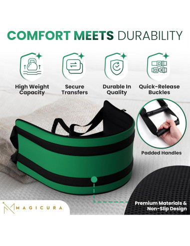 Cinturón de Transferencia Acolchado VIVACE 136kg para Ancianos