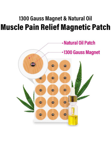 Parche Magnético Muscular Healthanapa 45 Parches 1300 Gauss