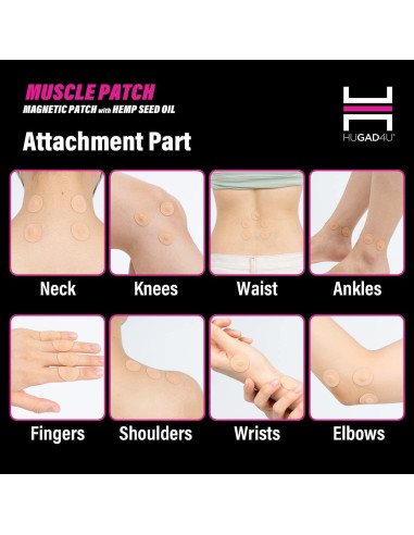 Parche Magnético Muscular Healthanapa 45 Parches 1300 Gauss