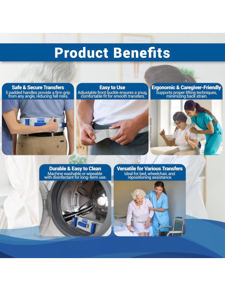 Cinturón de marcha Skil-Care 252220 con asas Multi-Grip 158kg