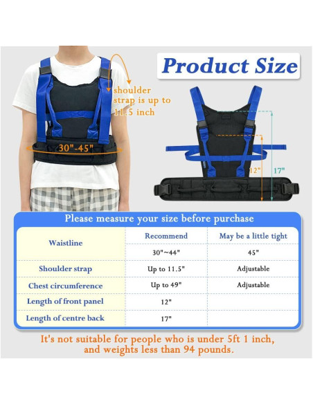Cinturón de marcha KAVIL para ancianos con 8 asas - Terapia física