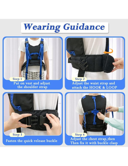 Cinturón de marcha KAVIL para ancianos con 8 asas - Terapia física