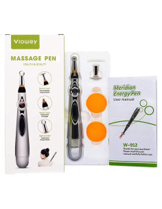 Bolígrafo de Acupuntura Electrónica MQFORU 3 en 1 Alivio Dolor