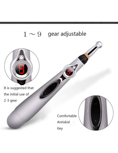 Bolígrafo de Acupuntura Electrónica MQFORU 3 en 1 Alivio Dolor