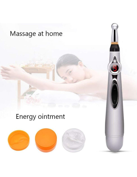 Bolígrafo de Acupuntura Electrónica MQFORU 3 en 1 Alivio Dolor