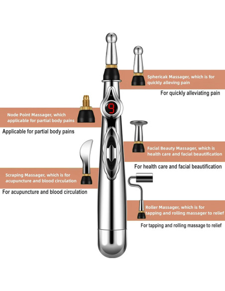 Bolígrafo de Acupuntura Electrónico Juyou 3-en-1 Alivio Dolor