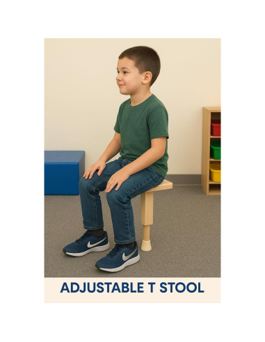Taburete T Ajustable Universidad Sensorial - Equilibrio y Postura