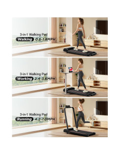 Caminadora CURSOR FITNESS 2.5HP Plegable 14% Inclinación 2