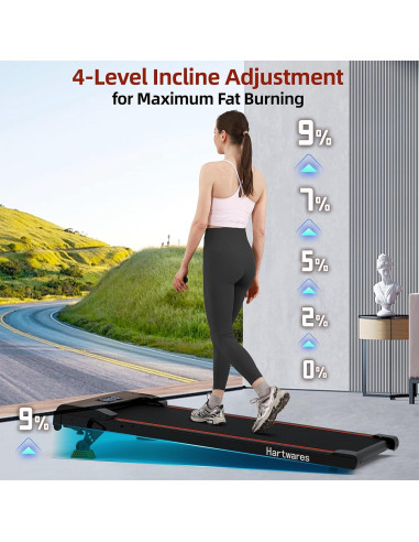 Caminadora Bajo Escritorio Hartwares HW-WPI01 2.5HP Silenciosa