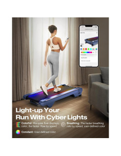 Cinta de Correr UREVO URTM038 Azul con Inclinación 14% 2