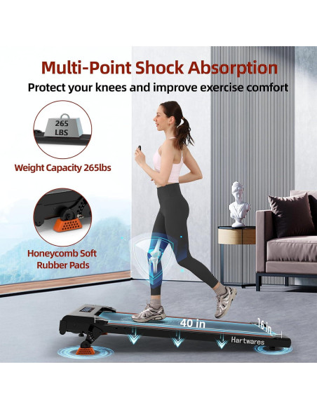 Caminadora Bajo Escritorio Hartwares HW-WPI01 2.5HP Silenciosa