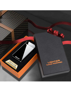 Encendedor Eléctrico Recargable USB Doble Arco Honglu - Negro 2