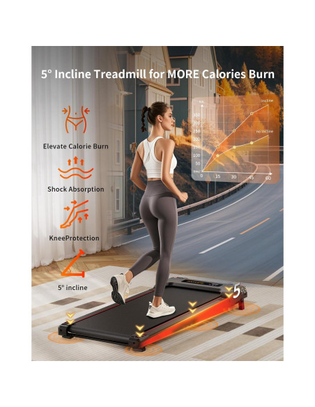 Caminadora Anylife 480D-A Inclinada 150kg 2.5HP Compacta