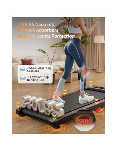 Caminadora Anylife 480D-A Inclinada 150kg 2.5HP Compacta