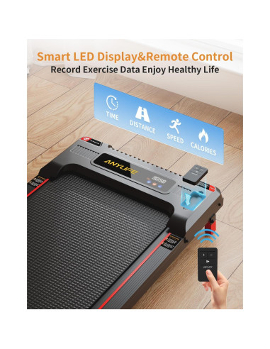 Caminadora Anylife 480D-A Inclinada 150kg 2.5HP Compacta