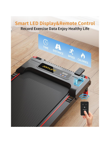 Caminadora Anylife 480D-A Inclinada 150kg 2.5HP Compacta