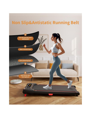 Caminadora Anylife 480D-A Inclinada 150kg 2.5HP Compacta