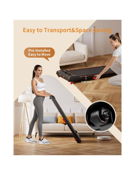 Caminadora Anylife 480D-A Inclinada 150kg 2.5HP Compacta