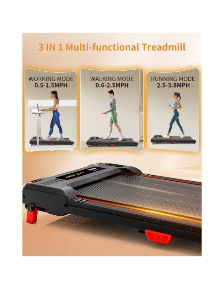 Caminadora Anylife 480D-A Inclinada 150kg 2.5HP Compacta