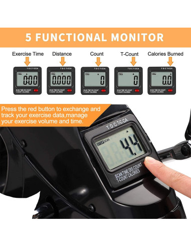 Bicicleta Mini de Ejercicio LEWANJA LWJ-HT-BK Portátil LCD