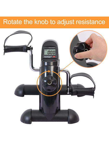 Bicicleta Mini de Ejercicio LEWANJA LWJ-HT-BK Portátil LCD