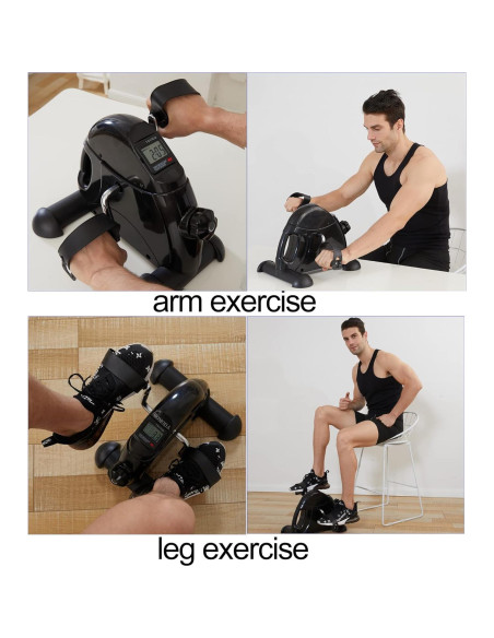 Bicicleta Mini de Ejercicio LEWANJA LWJ-HT-BK Portátil LCD