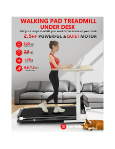 Caminadora Plegable AGTFU EC7 Blanca 2.5HP 5% Inclinación 2