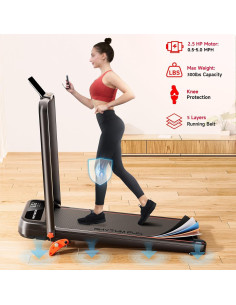 Cinta de Correr Plegable RHYTHM FUN 136 kg Inclinación 8% 2
