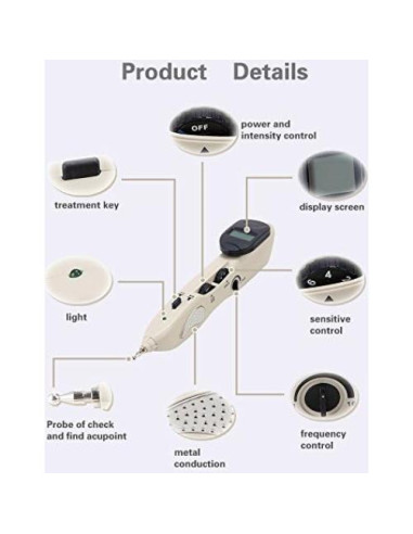 Bolígrafo de Acupuntura Electrónica Romonacr para Alivio del Dolor