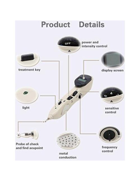 Bolígrafo de Acupuntura Electrónica Romonacr para Alivio del Dolor