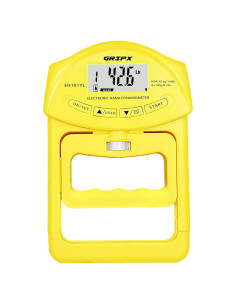 Dinamómetro Digital de Fuerza de Agarre GRIPX 90Kg Amarillo