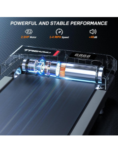 Cinta de Correr WELLFIT 2025 Silenciosa 2.5HP 10% Inclinación 2