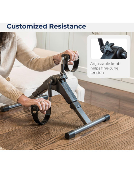 Ejercitador de Pedales Drive Medical RTL10273 Plegable Negro