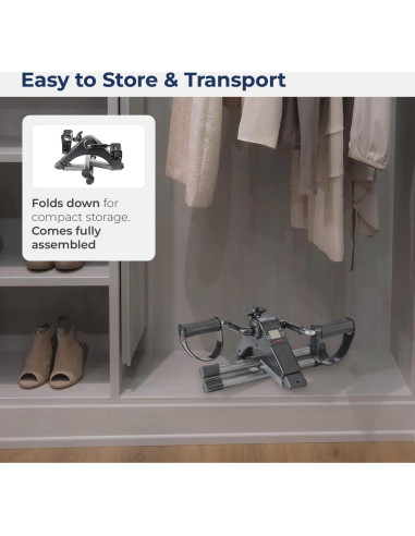 Ejercitador de Pedales Drive Medical RTL10273 Plegable Negro