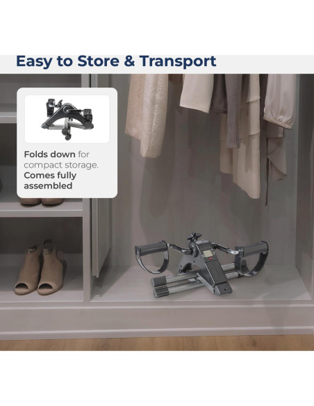 Ejercitador de Pedales Drive Medical RTL10273 Plegable Negro