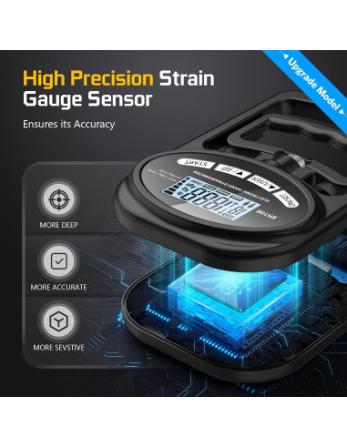 Dinamómetro Electrónico Hichor para Fuerza de Agarre 120 kg