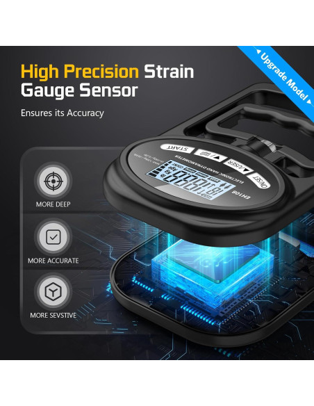 Dinamómetro Electrónico Hichor para Fuerza de Agarre 120 kg