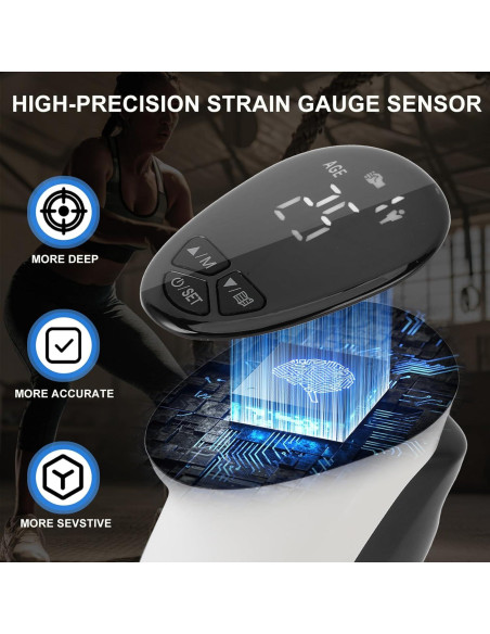 Dinamómetro de Mano Electrónico Brrnoo 90kg con LED