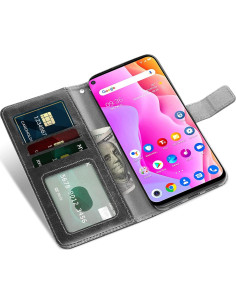 Funda de Cuero Asuwish para TCL 10L / 10 Lite con Protector 2